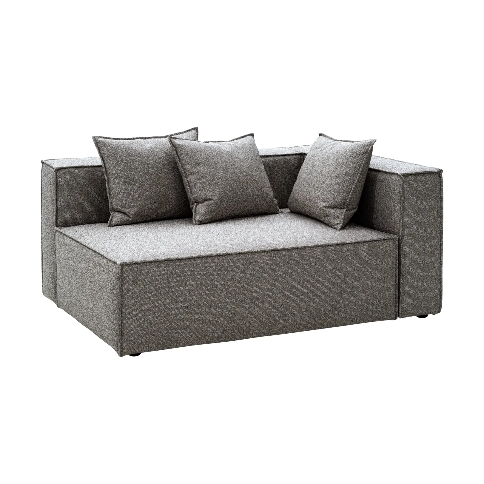 Muki sofa module, Smokey grey, left end module Brafab