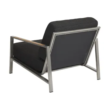 Naos armchair - Stainless steel-nearly black - Brafab