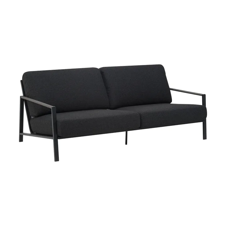 Naos sofa - Black-teddy black, 2.5-seater - Brafab