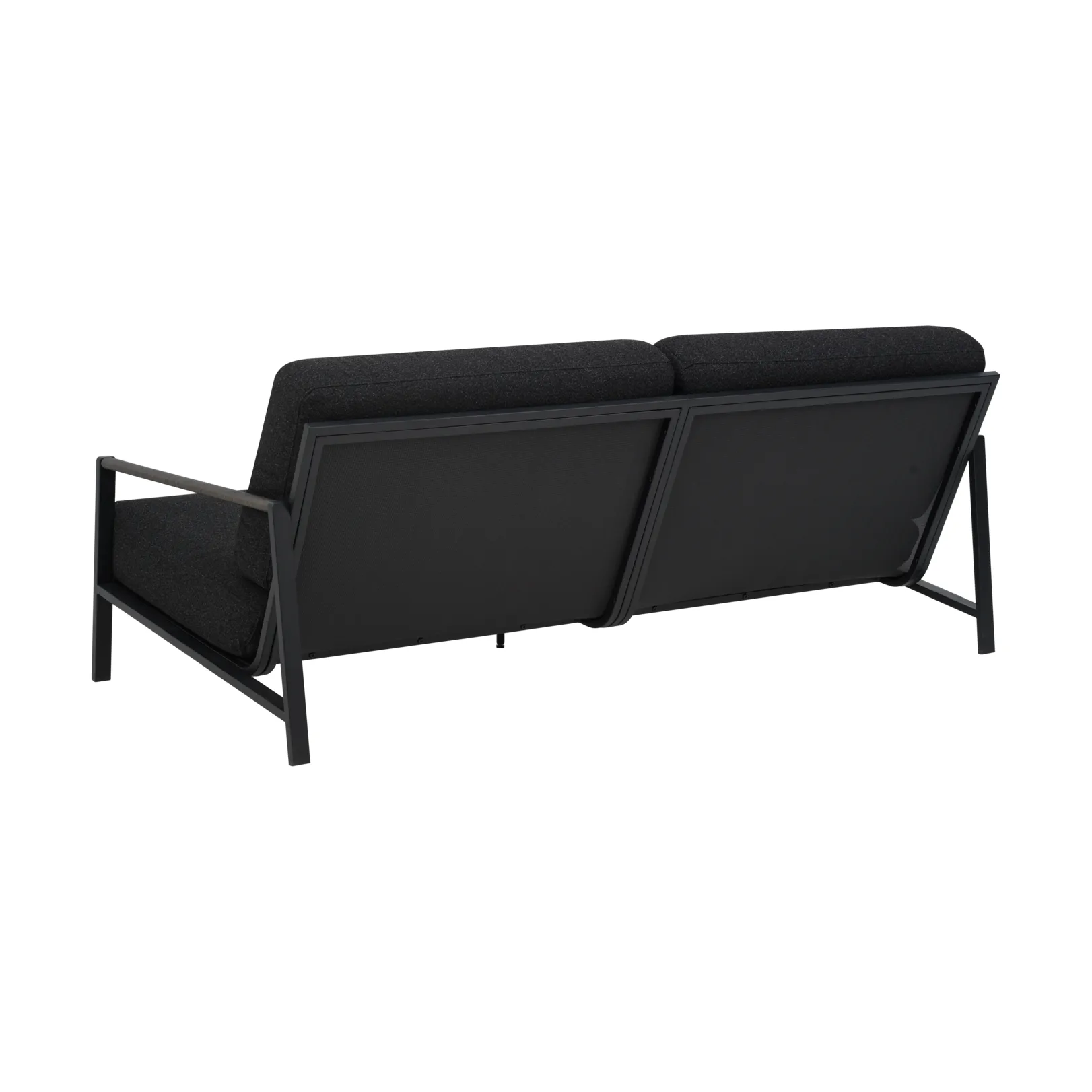 Naos sofa, Black-teddy black, 2.5-seater Brafab