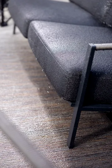 Naos sofa - Black-teddy black, 2.5-seater - Brafab