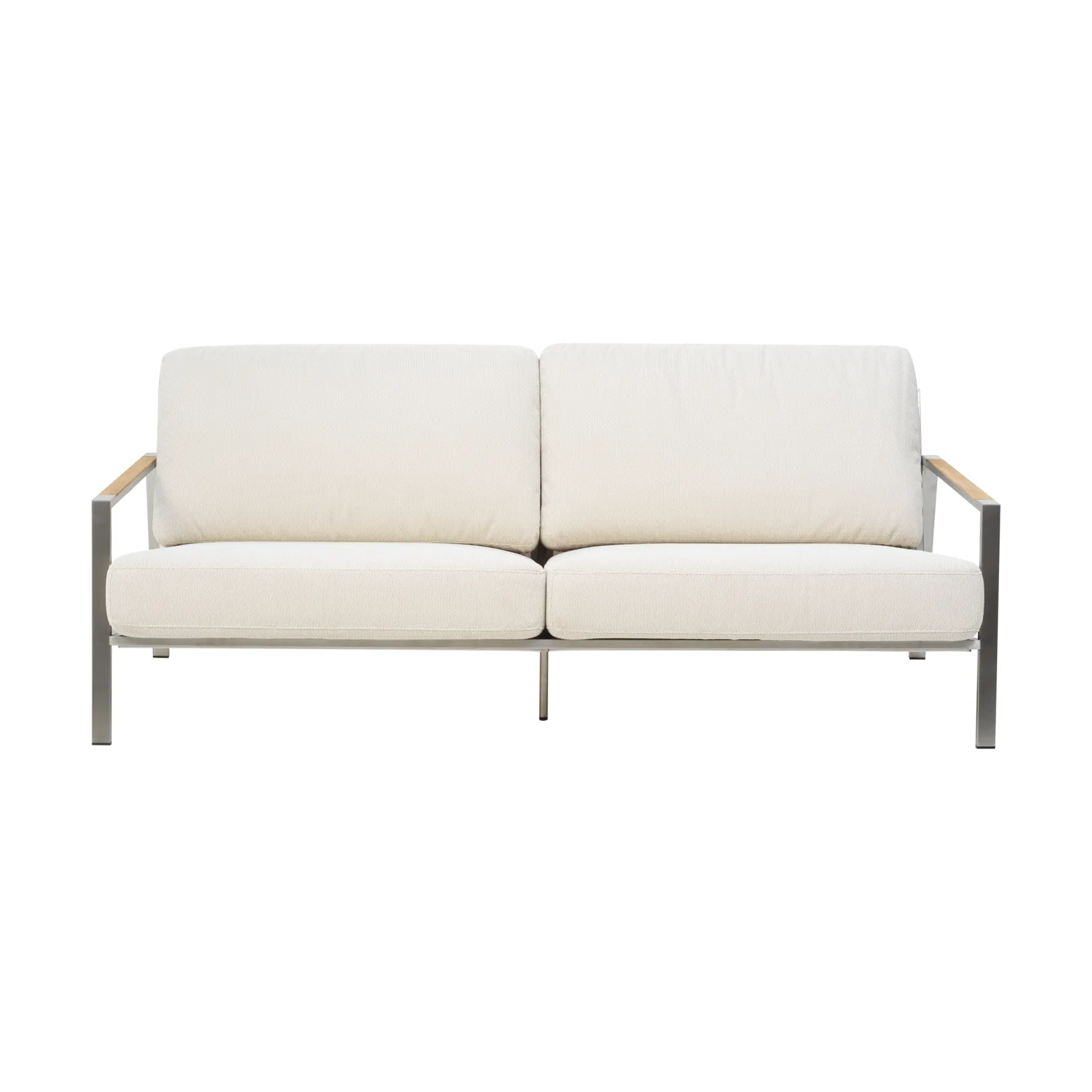 Naos sofa, Stainless steel-dot beige, 2.5-seater Brafab