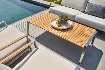 Naos sofa - Stainless steel-dot beige, 2.5-seater - Brafab