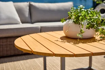 Olive coffee table - Khaki-bamboo, 110x80 cm - Brafab