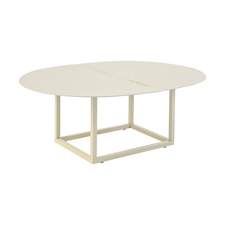 Olive coffee table - Pearl white, 110x80 cm - Brafab