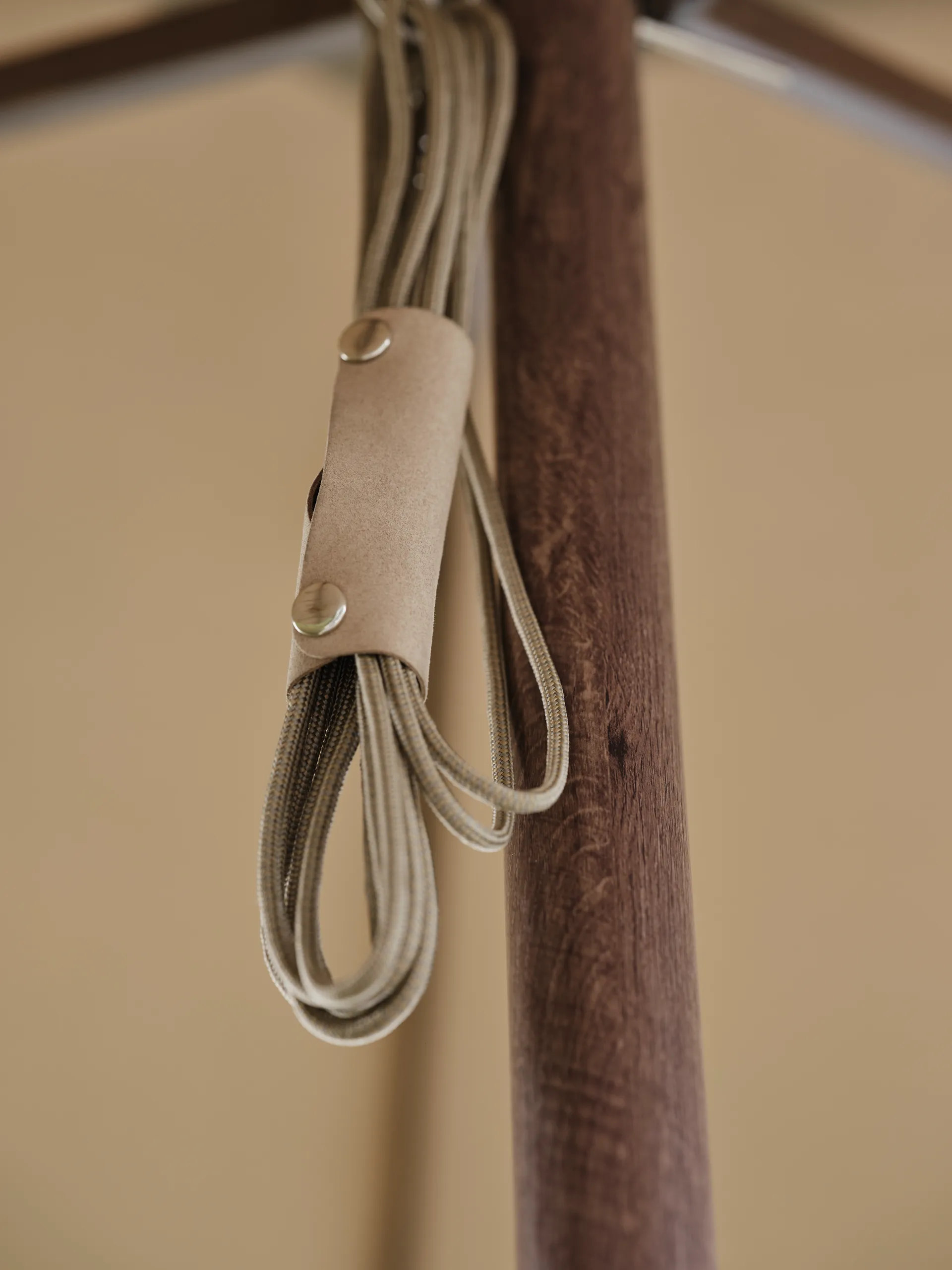 Paliano parasol, Brown-taupe 350 cm Brafab