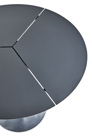 Peace Bistro café table Ø80 cm Anthracite - undefined - Brafab