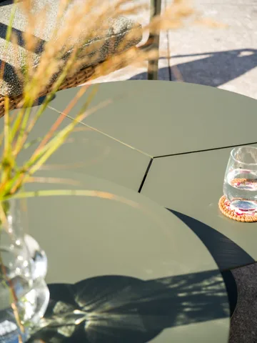 Peace coffee table - Nordic green, Ø80x40 cm - Brafab