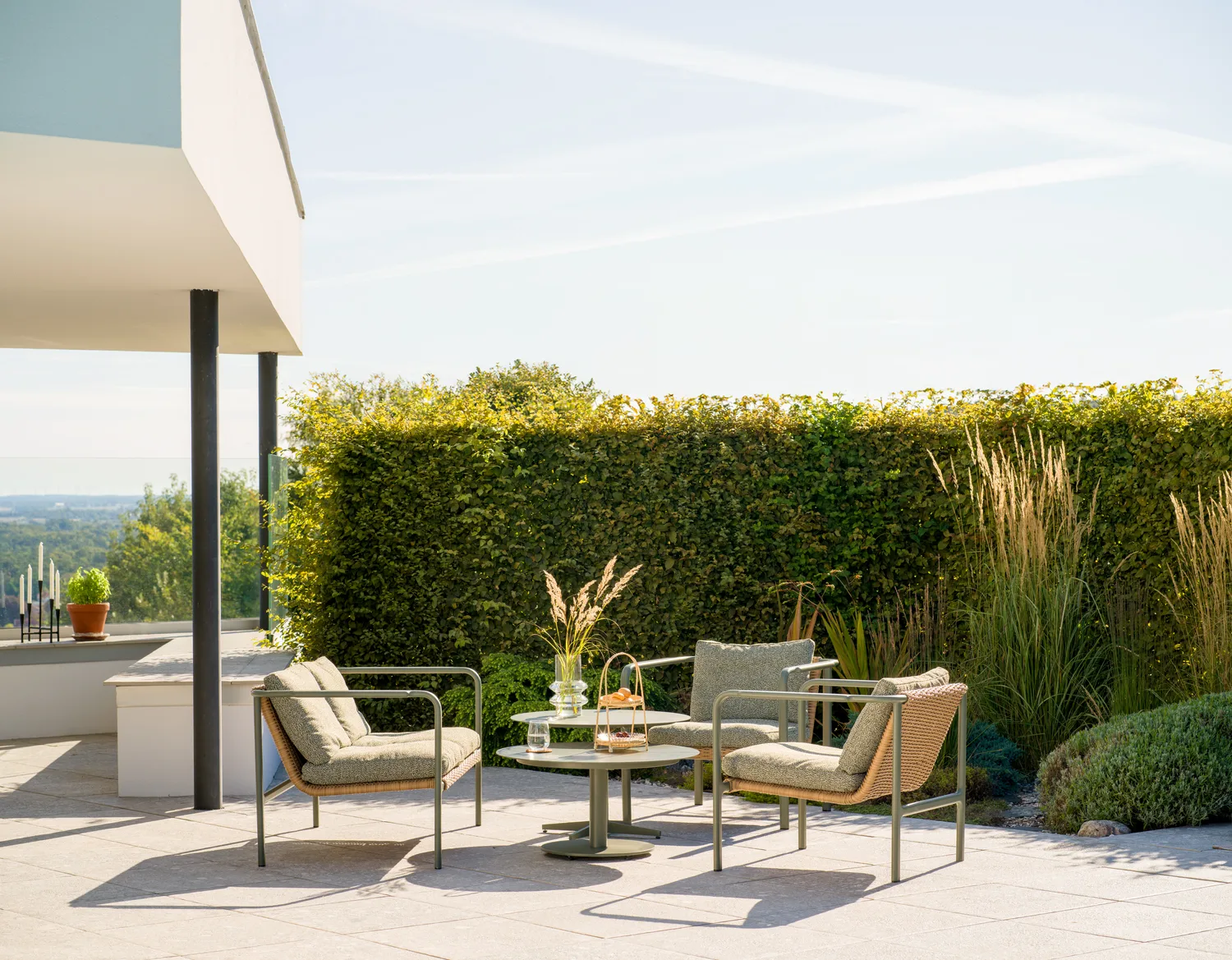 Peace coffee table, Nordic green, Ø80x46 cm Brafab