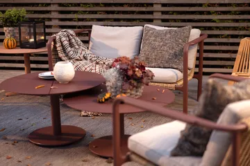 Peace coffee table - Zin red, Ø80x46 cm - Brafab