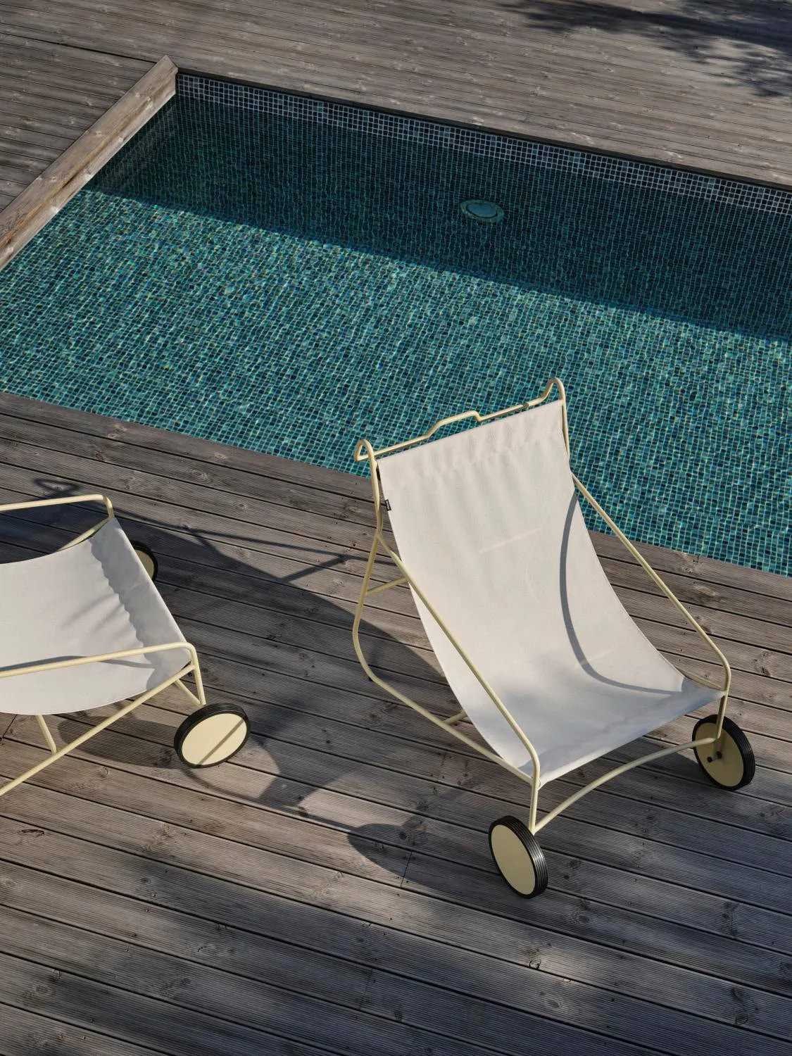 Poul Chair lounge armchair, Lemon-off white Brafab