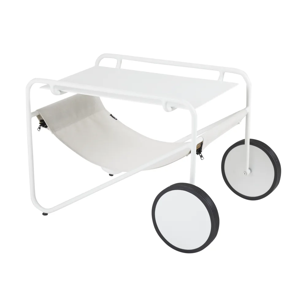 Poul Table side table, White-off white, 72x44 cm Brafab