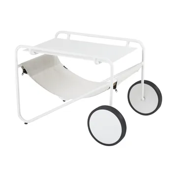 Poul Table side table - White-off white, 72x44 cm - Brafab