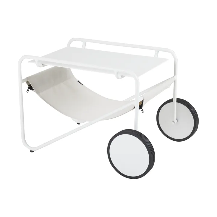 Poul Table side table - White-off white, 72x44 cm - Brafab