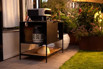 Prep outdoor kitchen base cabinet 110x90x70 cm - Black - Brafab
