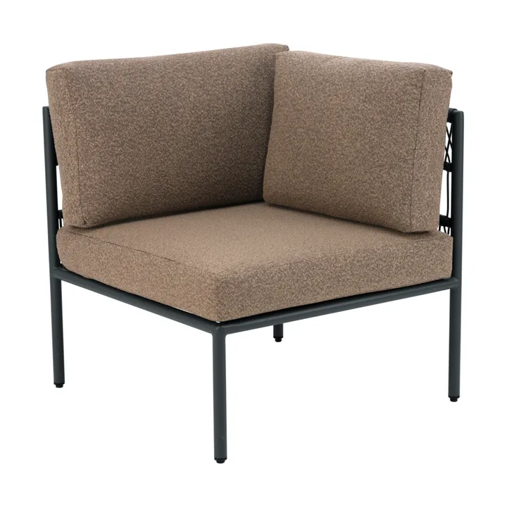 Reno sofa module - Black-raw peanut, corner - Brafab