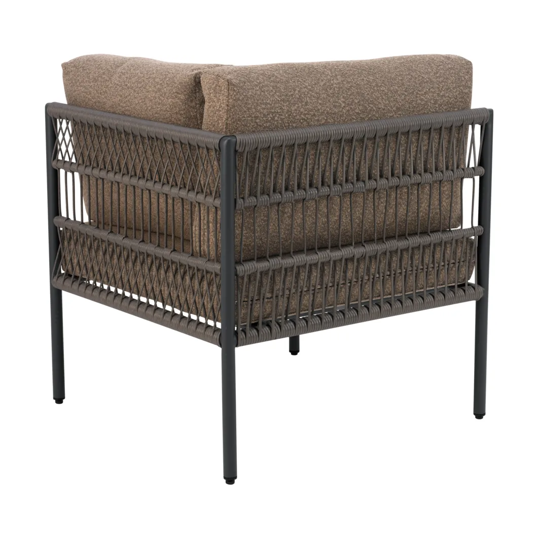 Reno sofa module, Black-raw peanut, corner Brafab