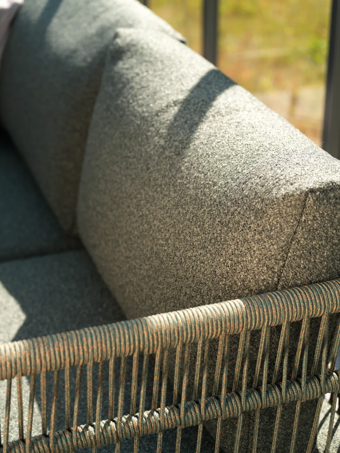 Reno sofa module, Nordic green-raw avocado, middle unit Brafab