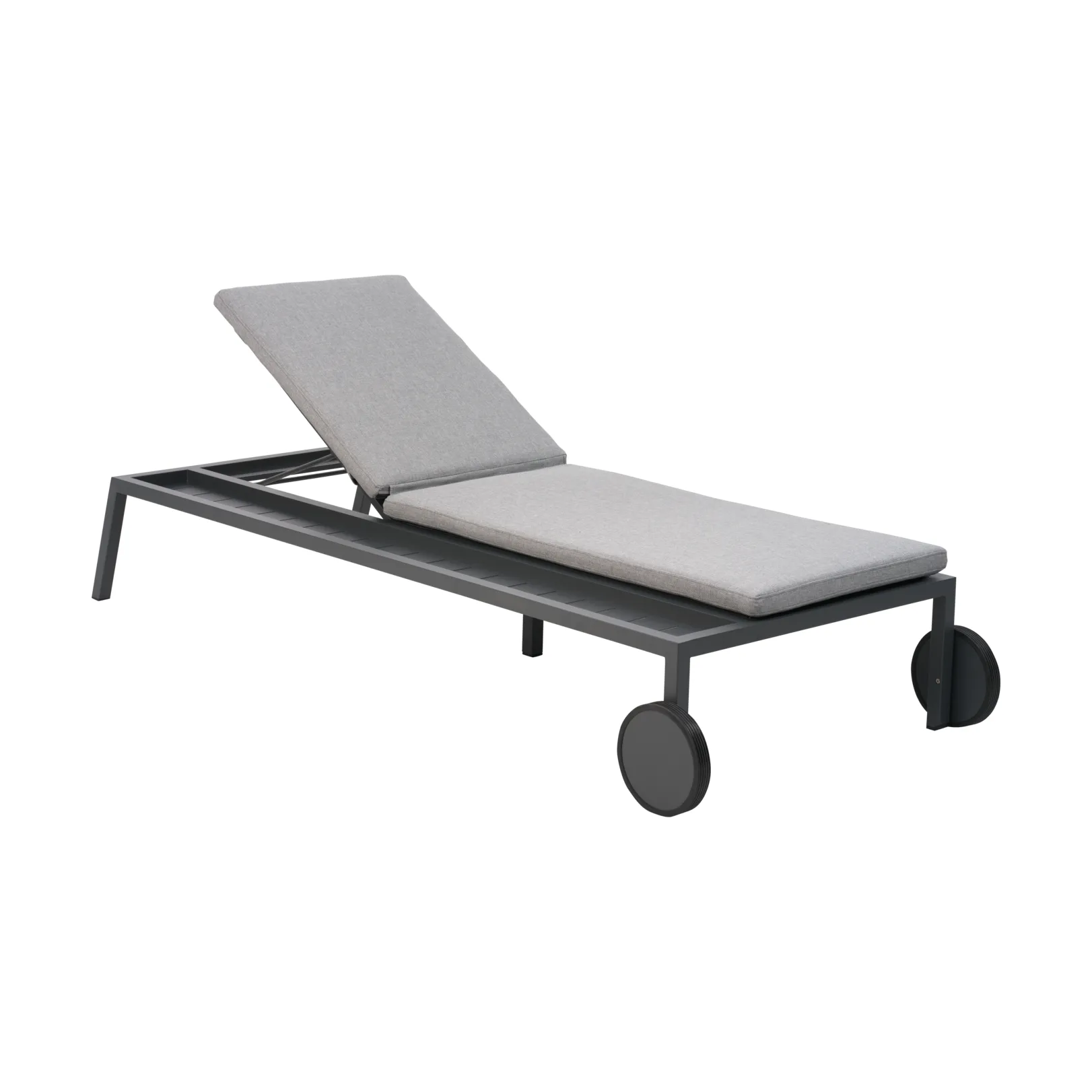 Samvaro chaise lounge 218x92 cm, Anthracite-pearl grey Brafab