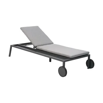 Samvaro chaise lounge 218x92 cm - Anthracite-pearl grey - Brafab