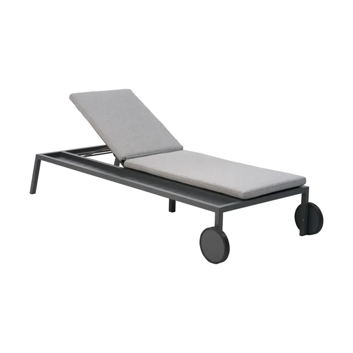 Samvaro chaise lounge 218x92 cm - Anthracite-pearl grey - Brafab