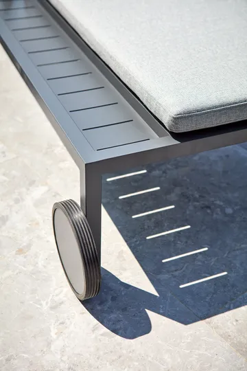 Samvaro chaise lounge 218x92 cm - Anthracite-pearl grey - Brafab