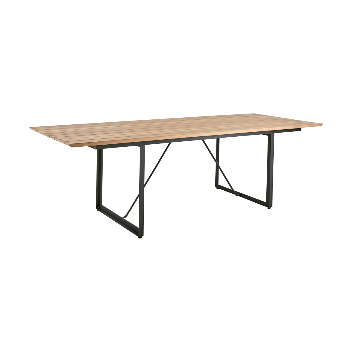 Brafab Shad dining table 240 cm teak-anthracite | Scandinavian Design | Grey