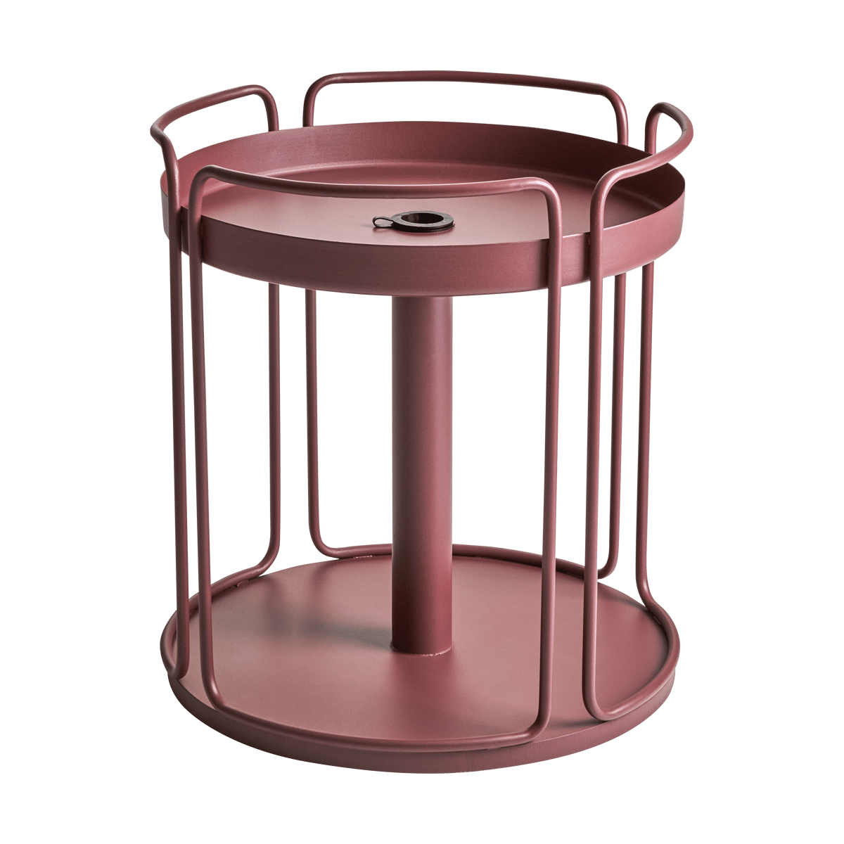 Brafab Shady side table and parasol base Zin red | Scandinavian Design | Red