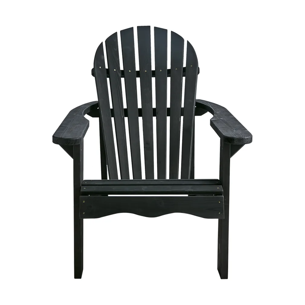 Skule deck chair, Black pine Brafab
