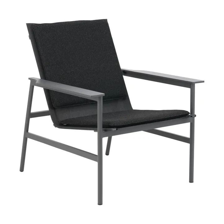 Soro lounge armchair - Anthracite-teddy black - Brafab