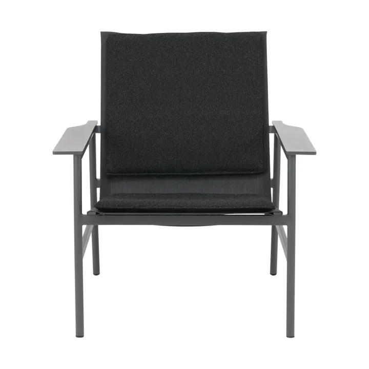 Soro lounge armchair - Anthracite-teddy black - Brafab
