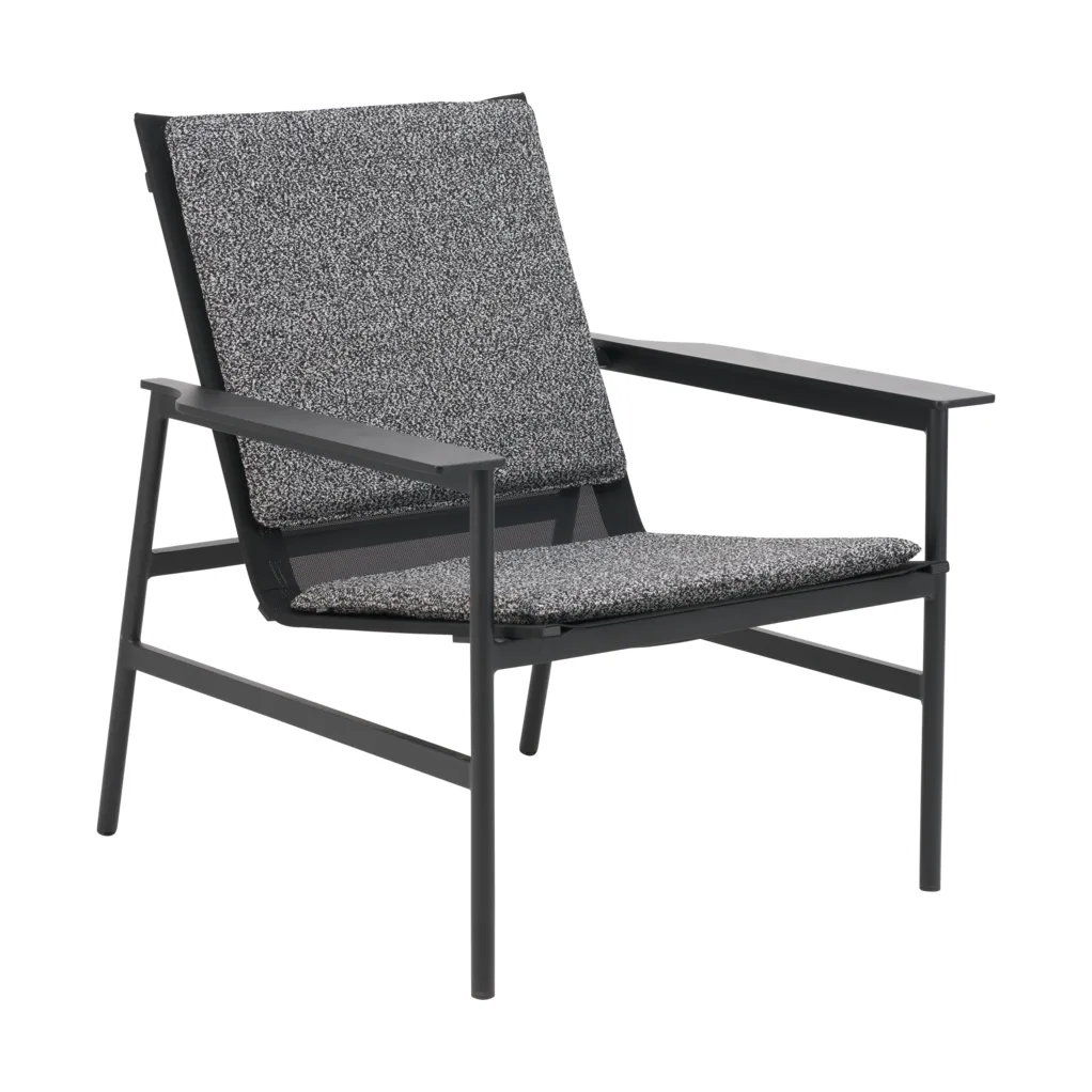 Soro lounge armchair, Black-teddy ant Brafab