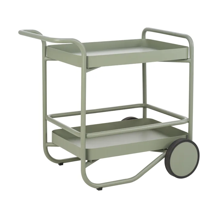 Trolley serving cart 88x59 cm - Dusty green - Brafab
