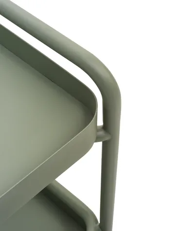Trolley serving cart 88x59 cm - Dusty green - Brafab