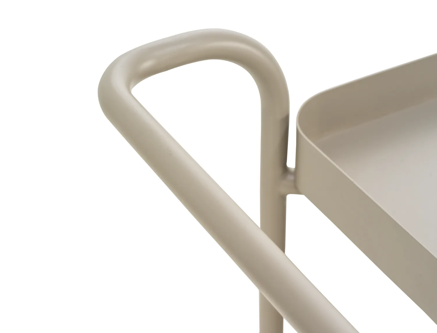 Trolley serving cart 88x59 cm, Khaki Brafab