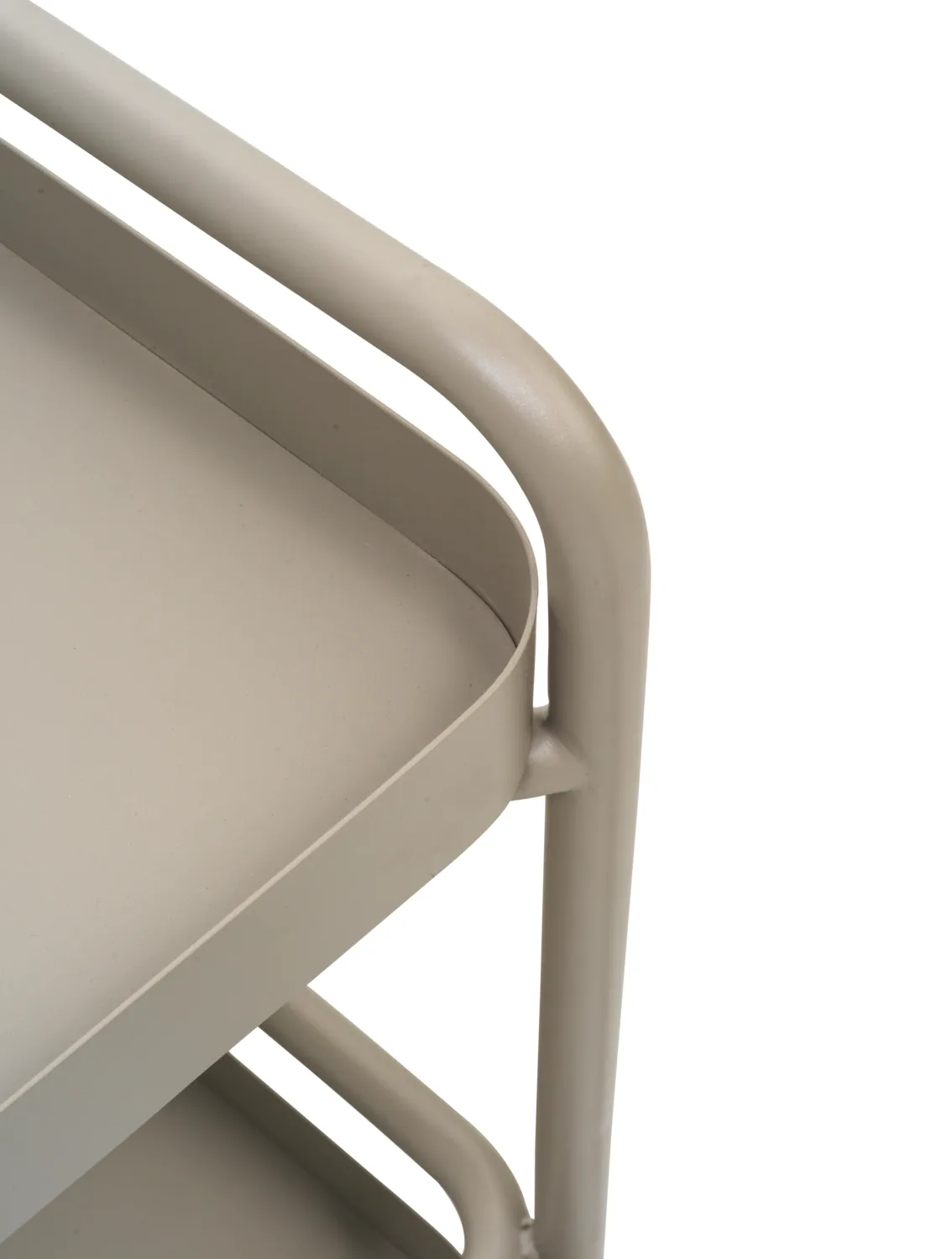 Trolley serving cart 88x59 cm, Khaki Brafab