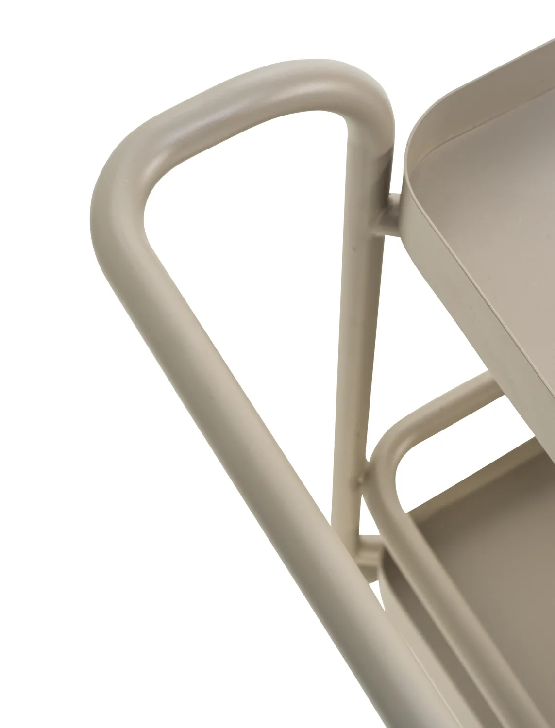 Trolley serving cart 88x59 cm, Khaki Brafab