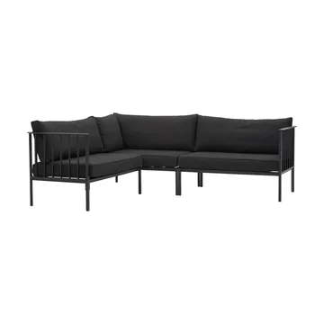 Upper corner sofa - Black-teddy black - Brafab