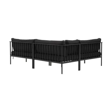 Upper corner sofa - Black-teddy black - Brafab