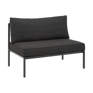 Upper modular sofa - Black-teddy black, middle section - Brafab