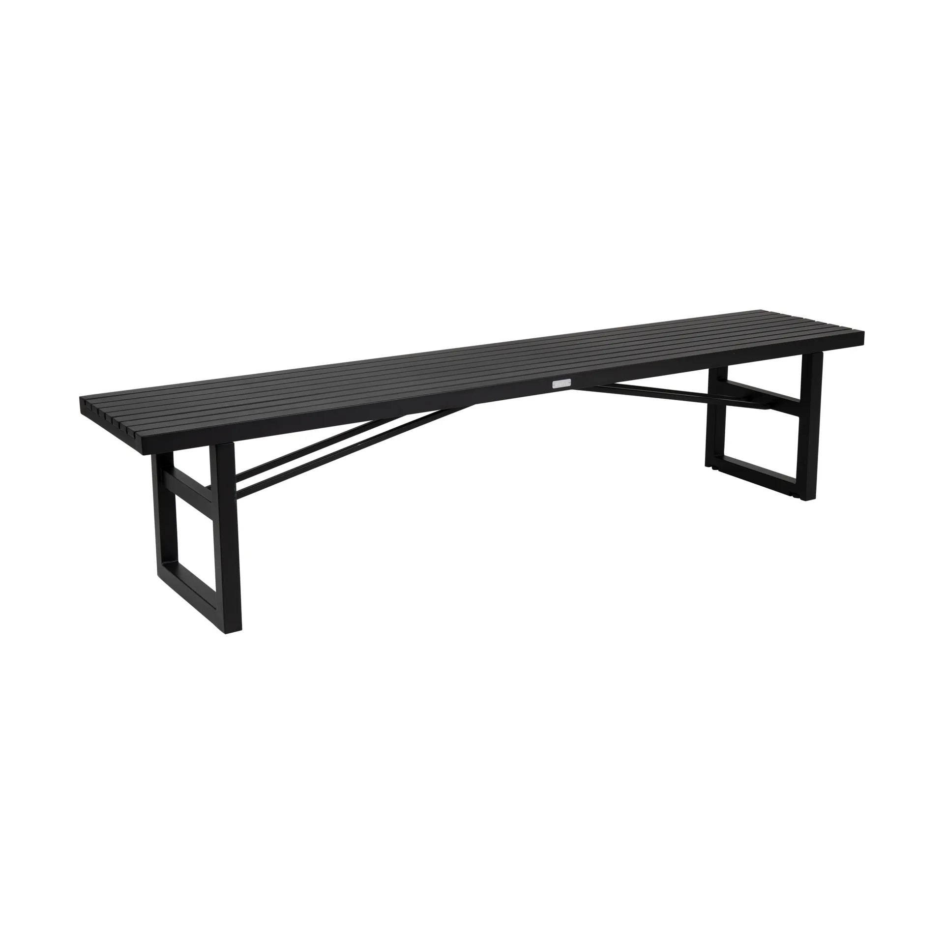 Vevi bench, Black 200 cm Brafab