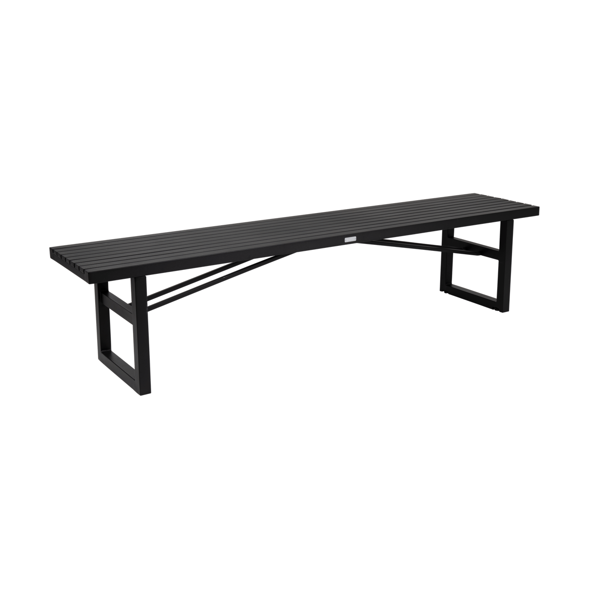 Brafab Vevi bench Black 200 cm | Scandinavian Design | Black