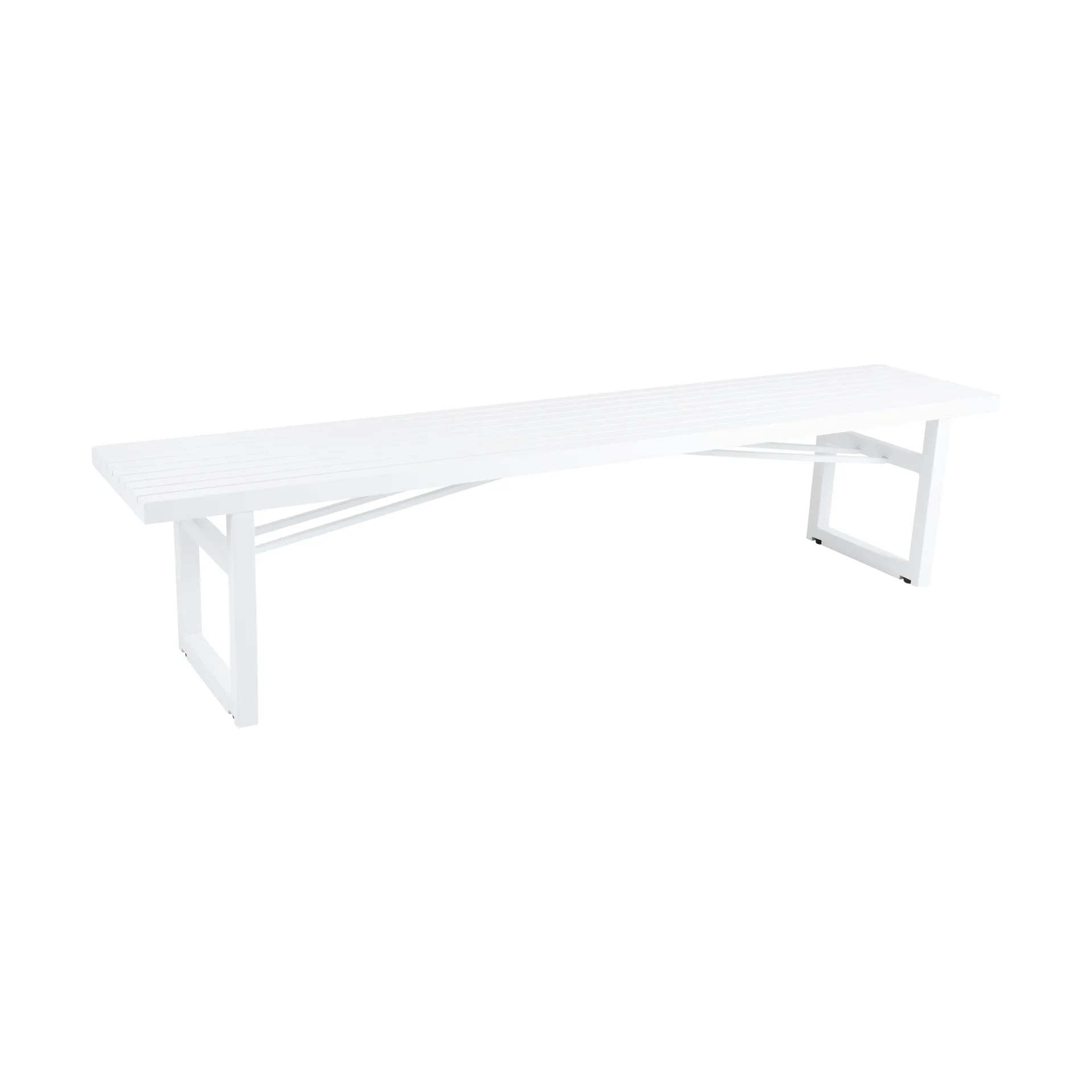 Vevi bench, White 200 cm Brafab