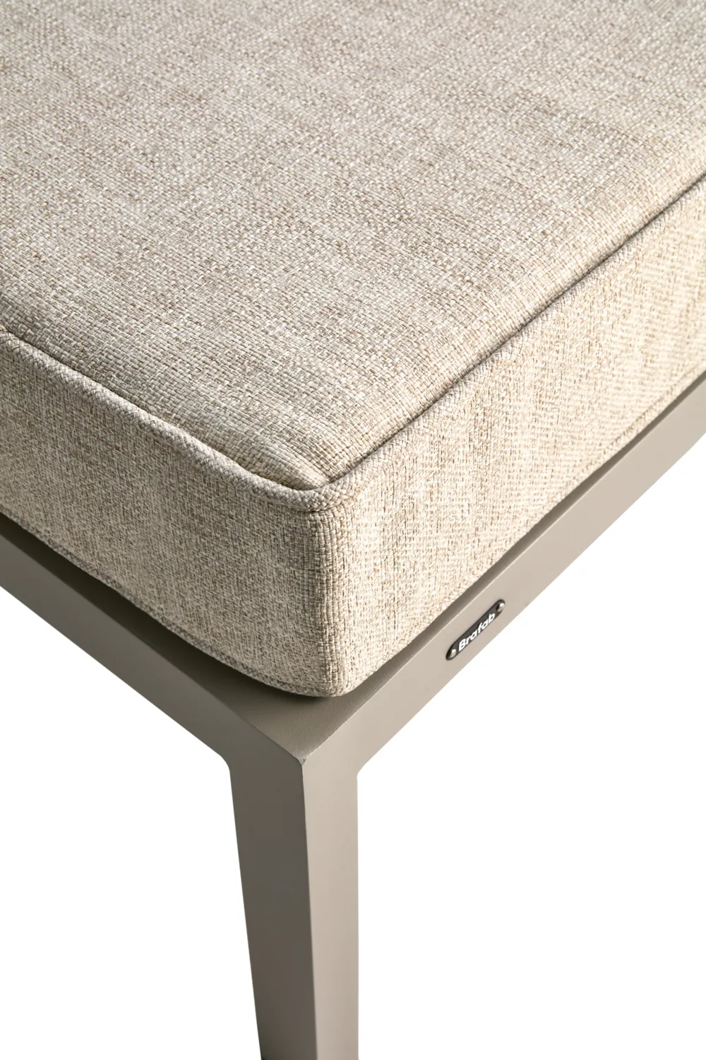 Weldon footstool, Khaki-sand Brafab