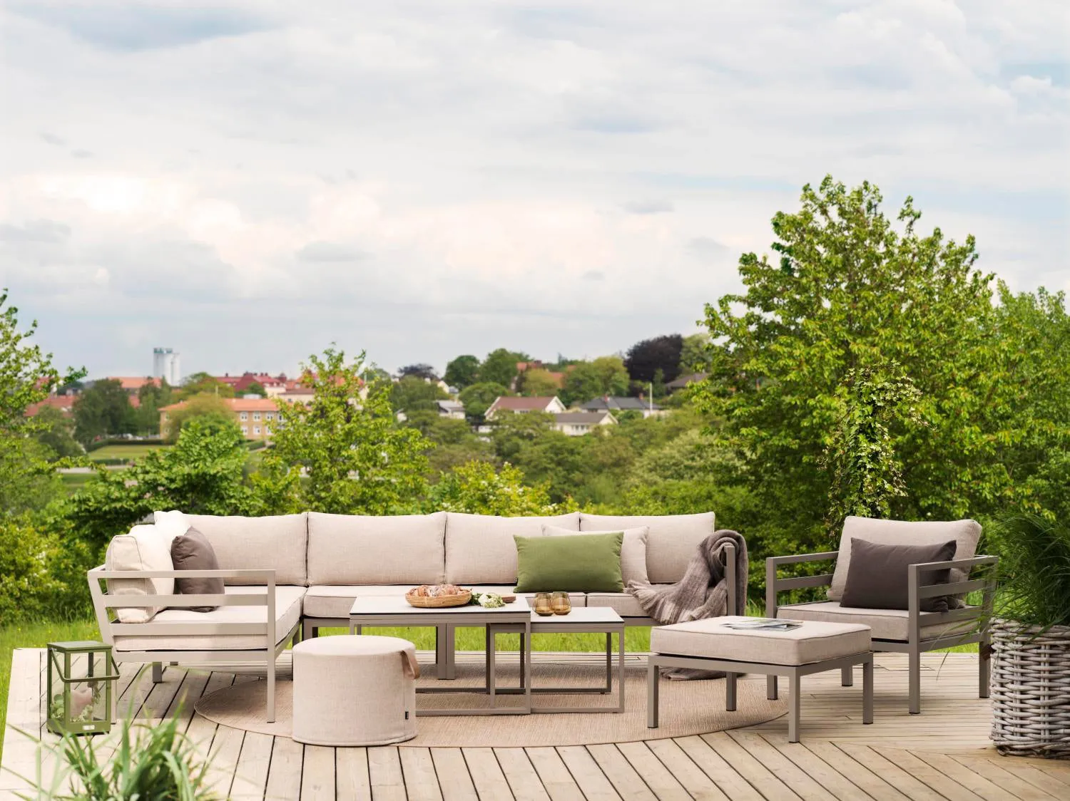 Weldon sofa module, Khaki-sand, middle section Brafab