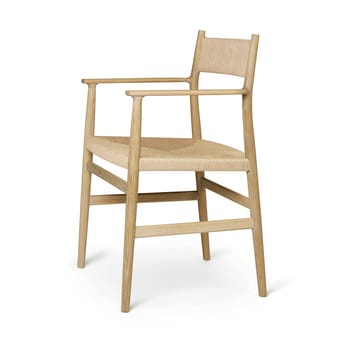 Arv arm chair woven back and seat - Oiled oak-paper ribbon - Brdr. Krüger