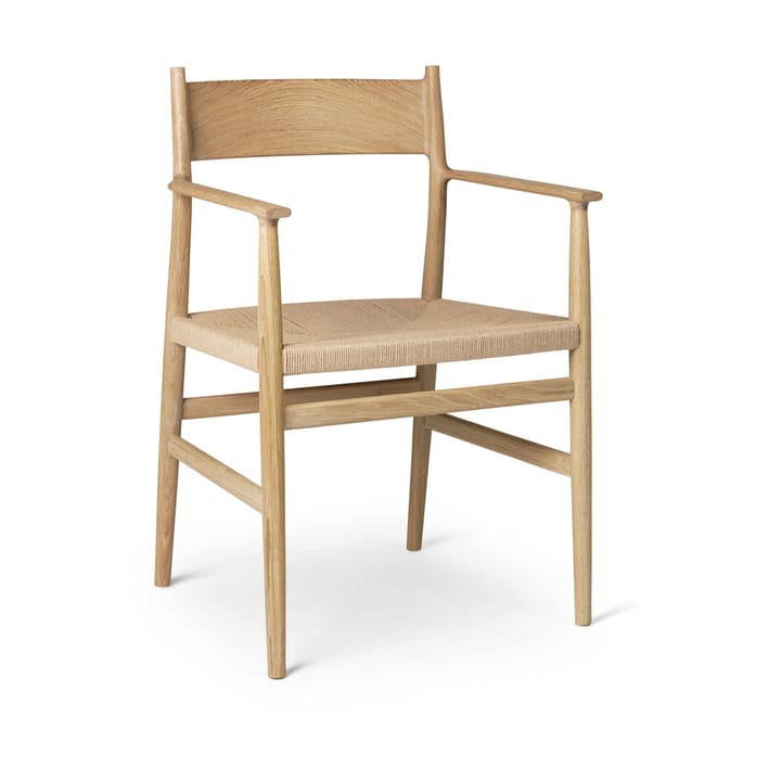 Arv arm chair woven seat - Oiled oak-paper ribbon - Brdr. Krüger