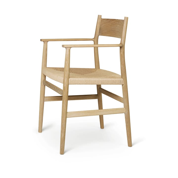 Arv arm chair woven seat, Oiled oak-paper ribbon Brdr. Krüger