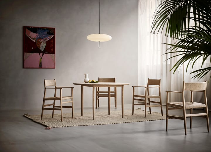 Arv arm chair woven seat, Oiled oak-paper ribbon Brdr. Krüger