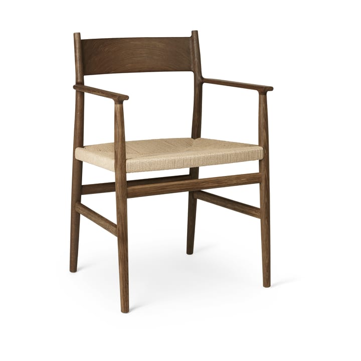 Arv arm chair woven seat - Smoke oiled oak-paper ribbon - Brdr. Krüger